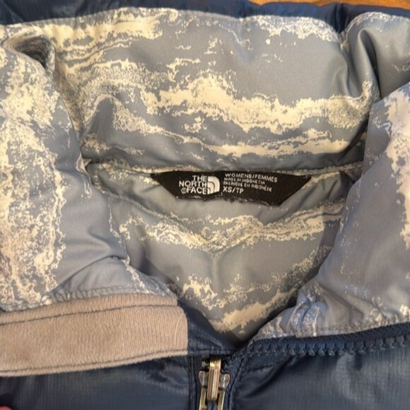 The North Face puffer jacket navy blue size XS, light weight, packable outdoor - Picture 4 of 7